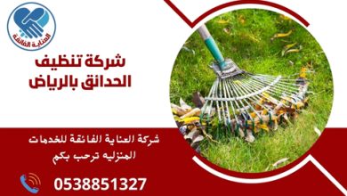 شركة تنظيف الحدائق بالرياض